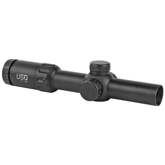 U.S. Optics 1-8x24mm TS-8X SFP Crosshair Reticle Rifle Scope with capped adjustable knobs